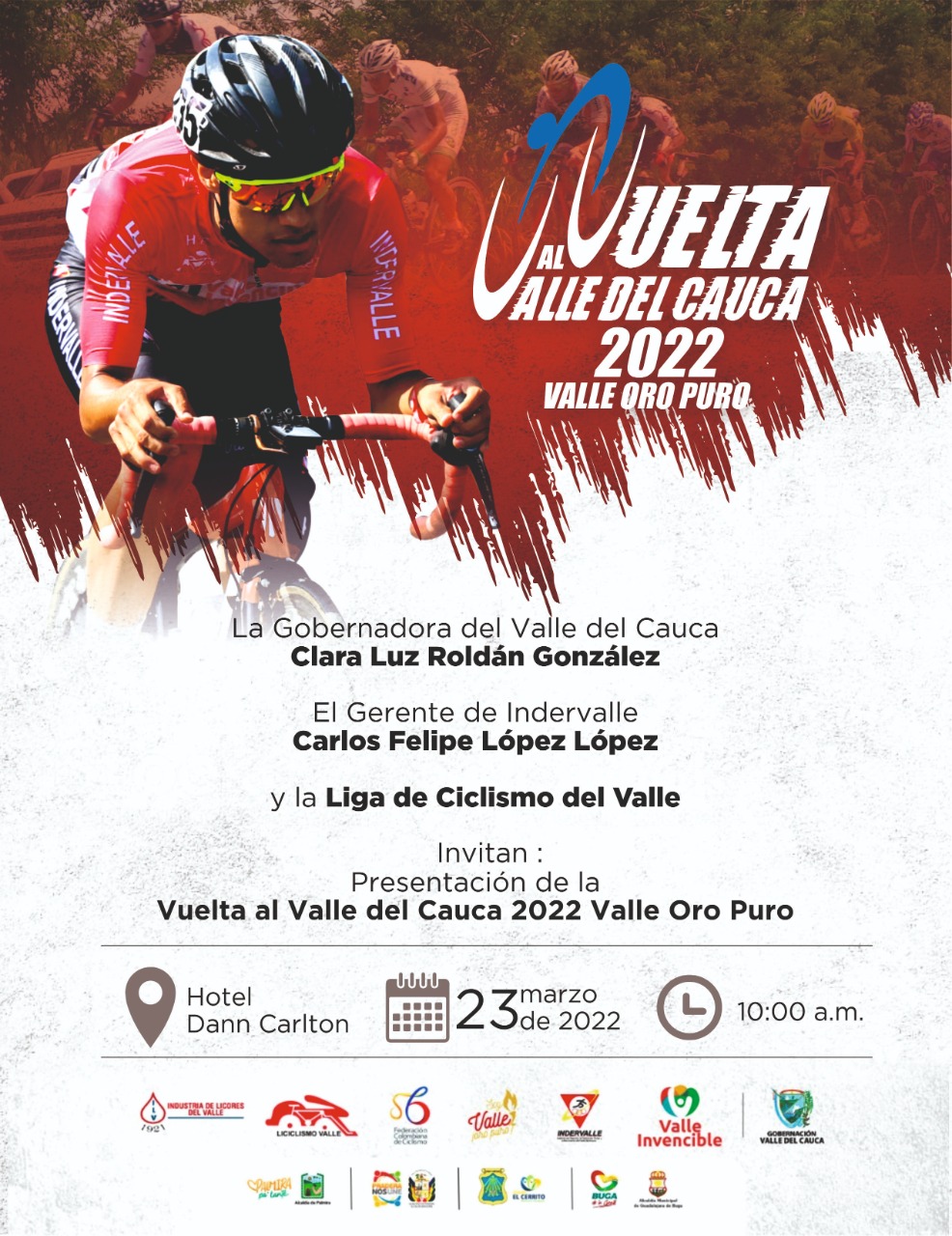 Listado corredores Vuelta al Valle Oro Puro Ciclismo sin límites