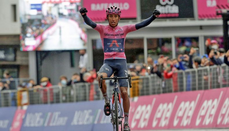 Estrellas en el giro 2025 con Egan Bernal, Primoz Roglic, Jonás Vingengaard